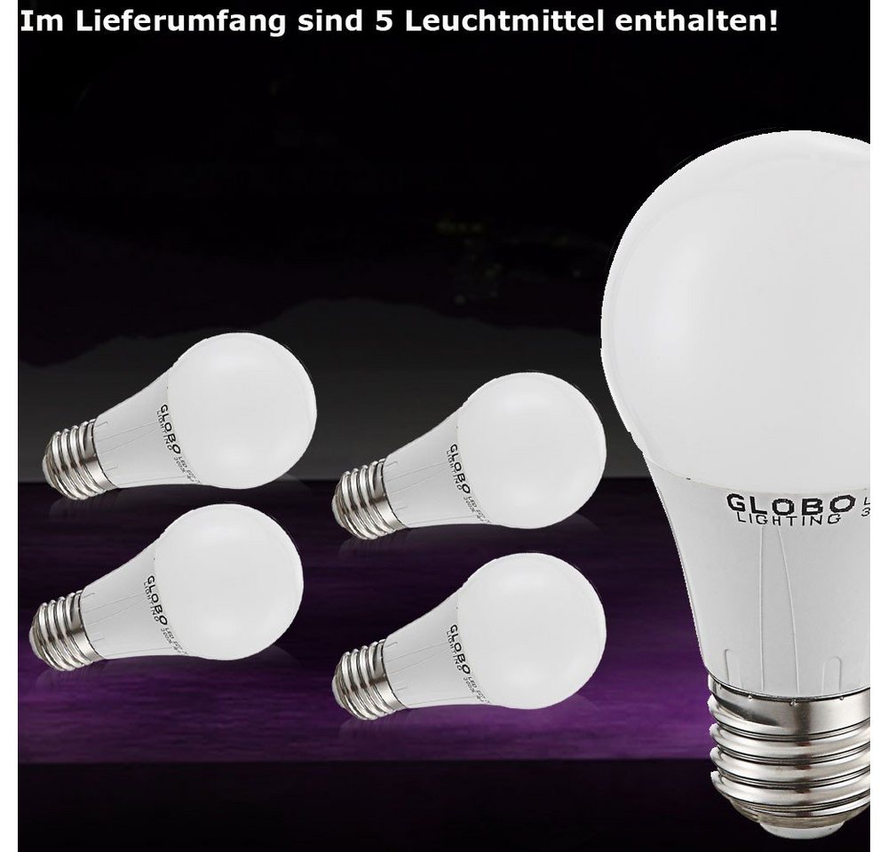 etc-shop LED-Leuchtmittel, 5er Set 7 W SMD-LED Leuchtmittel mit E27 Sockel Kunststoff von etc-shop