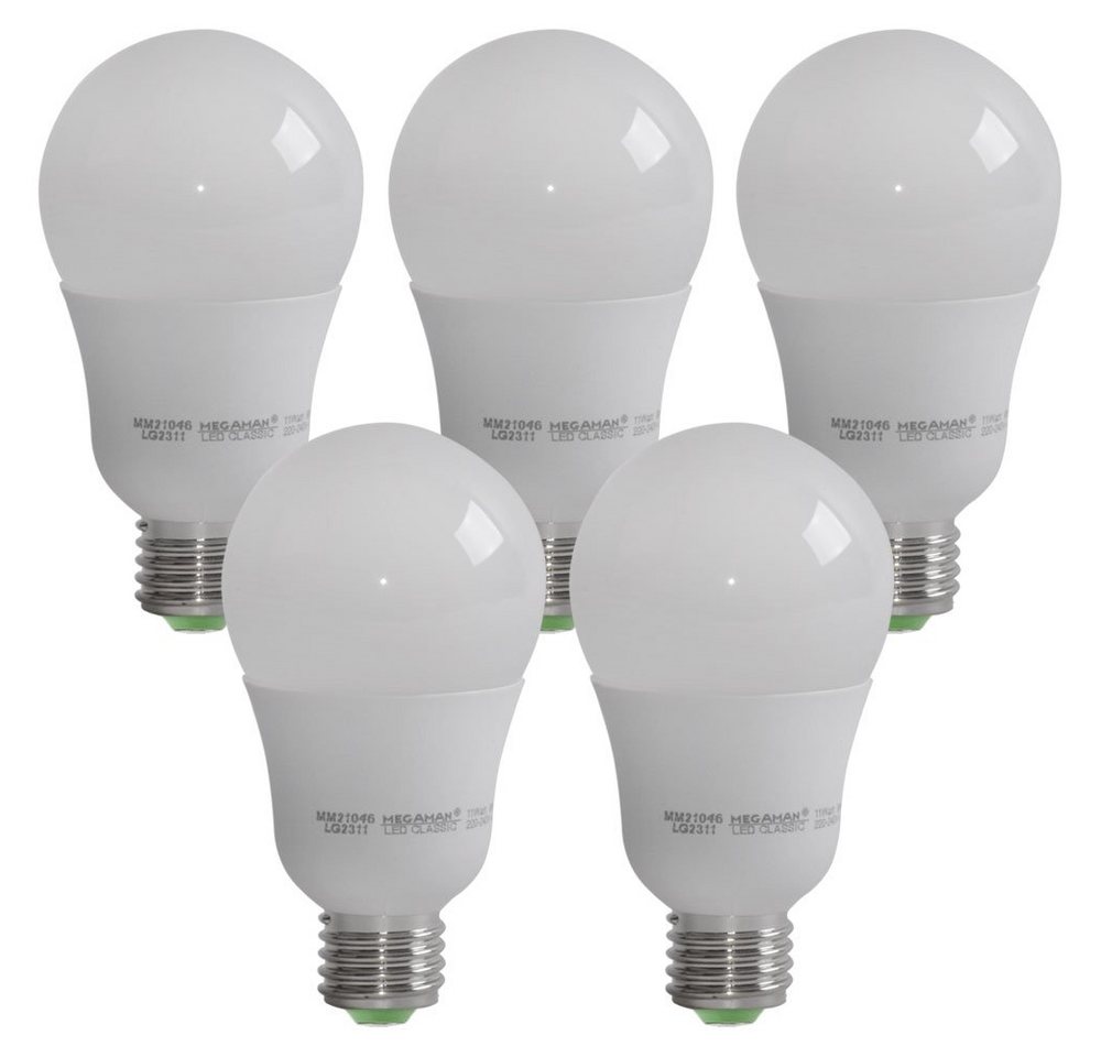 etc-shop LED-Leuchtmittel, 5er Set LED Leuchtmittel 11 Watt Lampen E27 Glüh Birnen 2800K von etc-shop