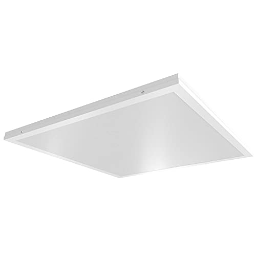 etc-shop LED Panel quadratisch Deckenleuchte Modern Einbaupanel Deckenpanel 60 cm weiß, Alu, 1x 36W 4320Lm neutralweiß, LxBxH 59,5x59,5x3,3 cm von etc-shop