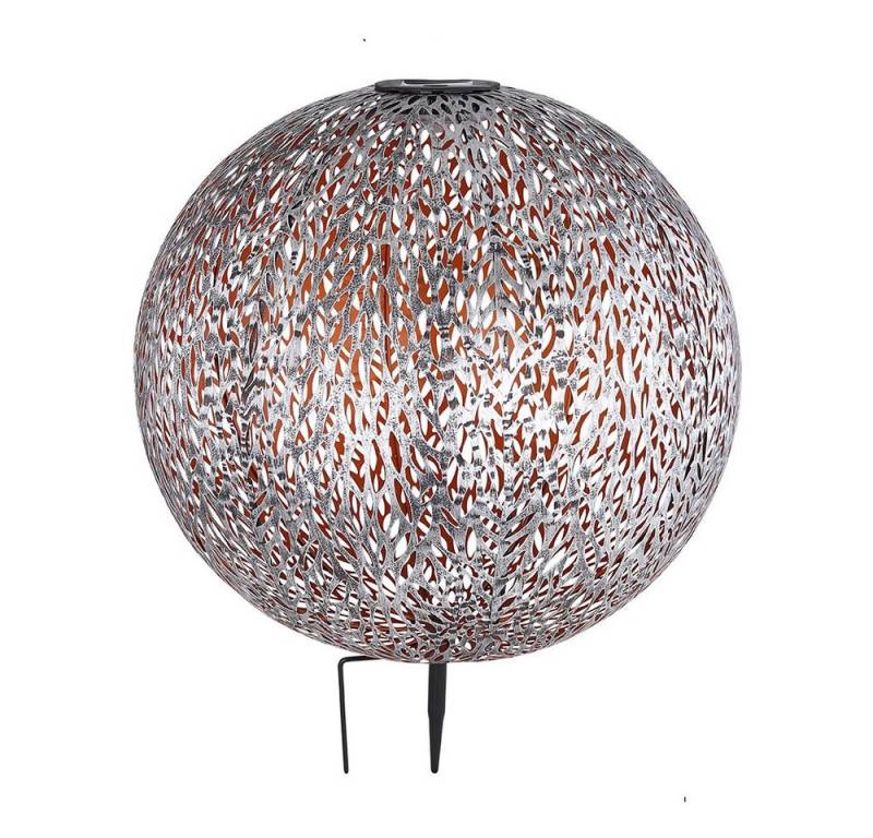 etc-shop LED Solarleuchte, LED-Leuchtmittel fest verbaut, Windlicht Solar Garten Solarleuchte LED von etc-shop
