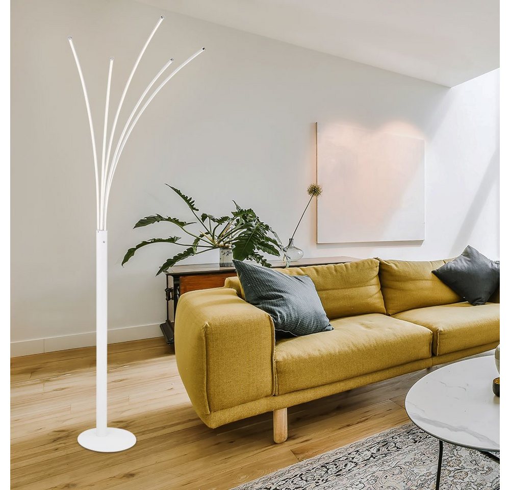etc-shop LED Stehlampe, Touch Stehlampe dimmbar Stehleuchte Wohnzimmer Design von etc-shop