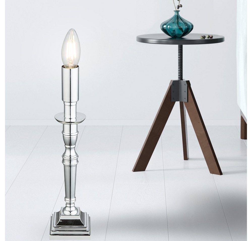 etc-shop LED Tischleuchte, Leuchtmittel nicht inklusive, Retro Tisch Lampe Kerzen Halter Ständer Design Wohn Zimmer von etc-shop