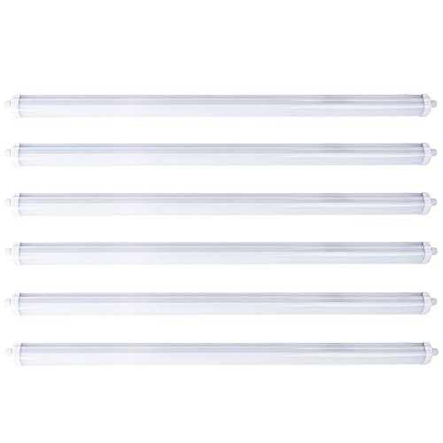 etc-shop LED Wannenleuchte 48 Watt LED Feuchtraumleuchte 150 cm Garage Werkstattleuchte kaltweiß 6er Set von etc-shop