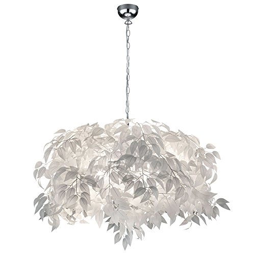etc-shop Pendelleuchte Blätterlampe Fernbedienung dimmbar LED Wohnzimmerleuchte Hängeleuchte 4 flammig, RGB Farbwechsel, Kunststoff chrom 4x E14, DxH 70x150 cm etc-shop Pendelleuchte Blätterlampe Fernbedienung dimmbar LED Wohnzimmerleuchte Hängeleuchte 4 flammig, RGB Farbwechsel, Kunststoff chrom 4x E14, DxH 70x150 cm von etc-shop