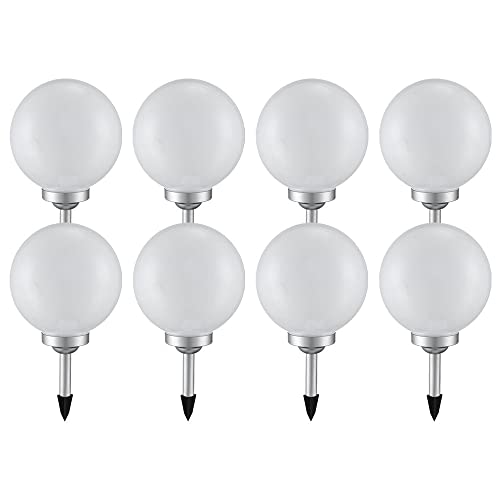 etc-shop Solarleuchte Kugel Garten LED Gartendeko Solarkugel für Außen 20 cm Kugelleuchte Solar, Leuchtdauer ca. 6-8 Stunden, H 62 cm, 8er Set etc-shop Solarleuchte Kugel Garten LED Gartendeko Solarkugel für Außen 20 cm Kugelleuchte Solar, Leuchtdauer ca. 6-8 Stunden, H 62 cm, 8er Set von etc-shop