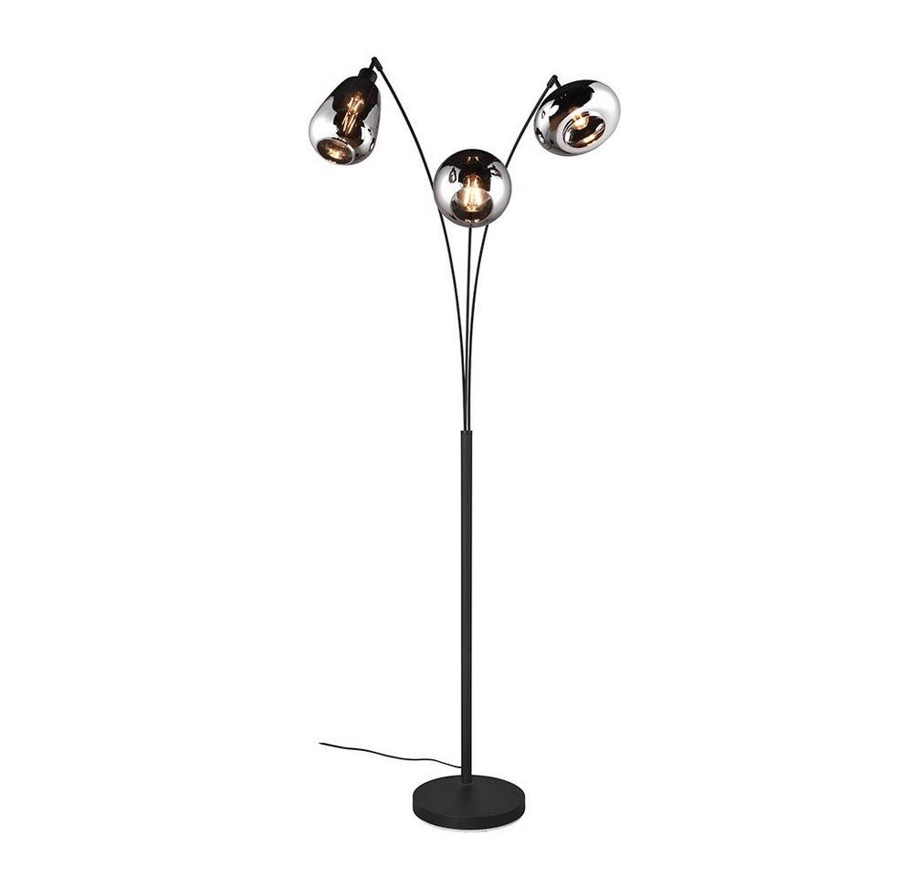 TRIO Leuchten Stehlampe, Leuchtmittel nicht inklusive, Stehleuchte Stehlampe Standleuchte 3 Flammig Glas Chrom bedampft 200cm TRIO Leuchten Stehlampe, Leuchtmittel nicht inklusive, Stehleuchte Stehlampe Standleuchte 3 Flammig Glas Chrom bedampft 200cm von TRIO Leuchten