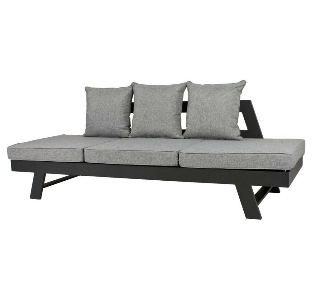 etc-shop Stuhl, Garten Sitz Gruppe Sofa Garnitur Polyester Aluminium Couch Metall von etc-shop