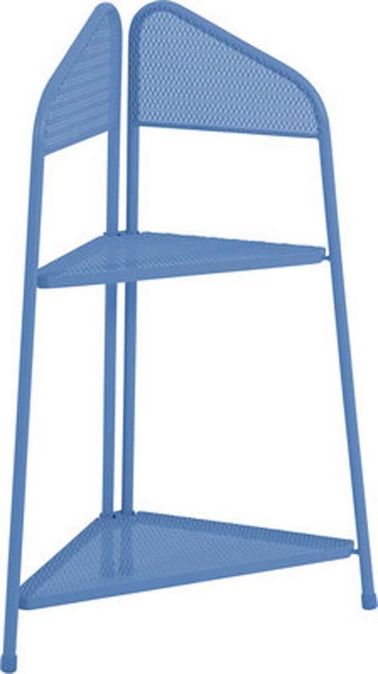 etc-shop Stuhl, MWH Eckregal Ekko blau 100x48x48 cm elotherm beschichtet von etc-shop