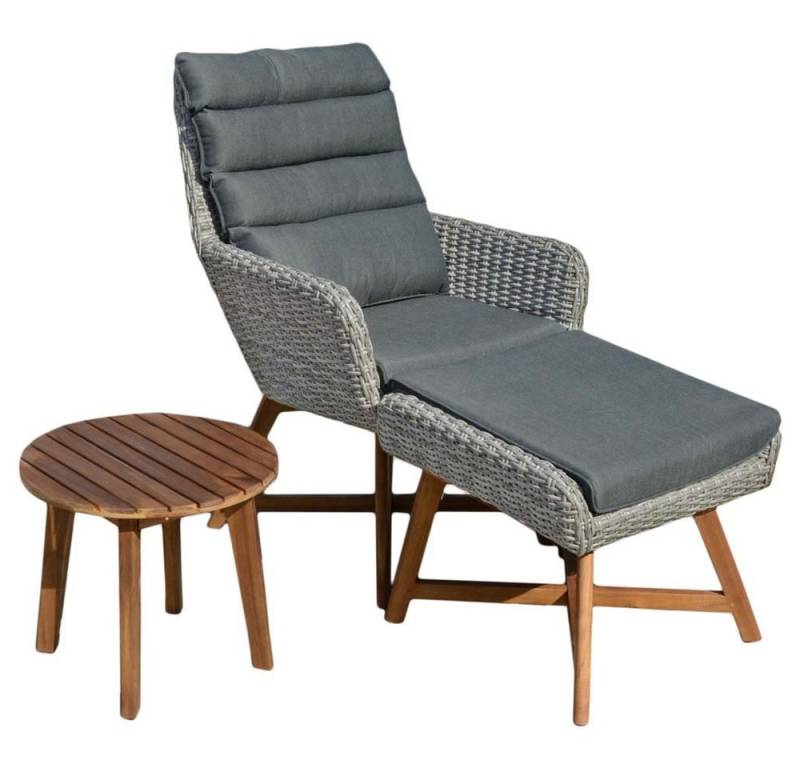 etc-shop Stuhl, Sitz Garnitur Sitzgruppe Holz Garten Lounge Set Gartenmöbel Tisch Sofa von etc-shop