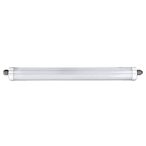 etc-shop Wannenleuchte LED Feuchtraumlampe weiß Werkstattleuchte Industrie IP65, Kunststoff, 1x LED 48W 5760lm 4000K neutralweiß, LxBxH 150x6,5x5,8 cm von etc-shop