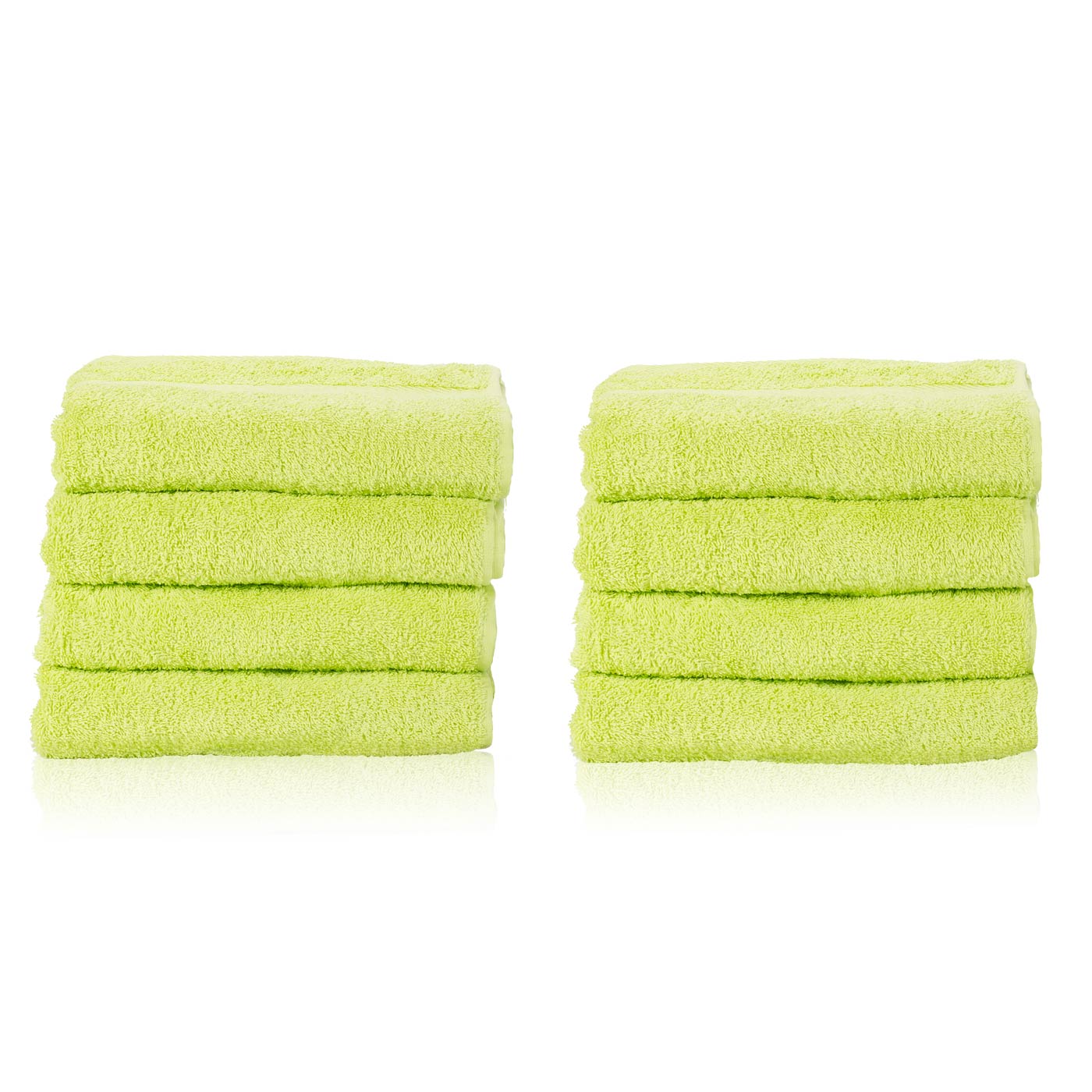 8 tlg. Handtuch Spar Set - etérea Basic - Farbe Lime von etérea Himmlische Qualität