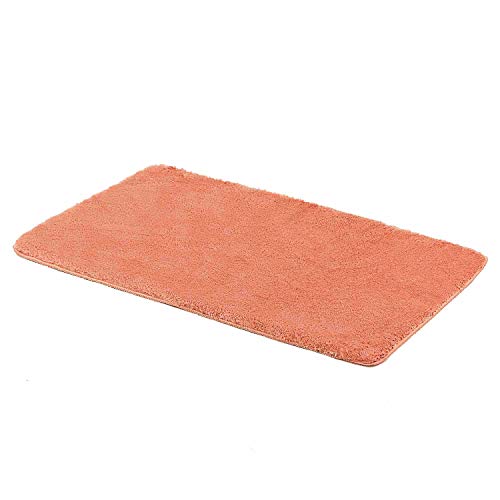 ETÉREA® Microfaser Badezimmerteppich 60x100cm Vicky Coral [rutschfest & WASCHBAR] - Badematte rutschfest schnelltrocknend - Duschteppich - Bathroom Mat - Badteppich waschbar - Badläufer Teppich Bad von etérea Himmlische Qualität