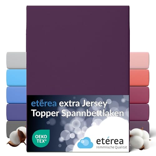 etérea Extra Jersey Topper Spannbettlaken 180x200cm - 200x220cm Pflaume bis 10 cm Höhe 100% Baumwolle Spannbetttuch Oekotex Bed Sheets Leintuch Bettbezug Bettlaken Topper 180x200 cm - 200x220 cm Lila etérea Extra Jersey Topper Spannbettlaken 180x200cm - 200x220cm Pflaume bis 10 cm Höhe 100% Baumwolle Spannbetttuch Oekotex Bed Sheets Leintuch Bettbezug Bettlaken Topper 180x200 cm - 200x220 cm Lila von etérea Himmlische Qualität