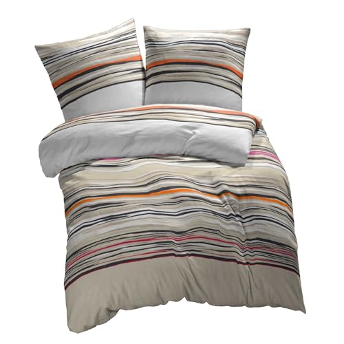 ETÉREA Renforcé Bettwäsche 200x220cm + 2X 50x75cm - 100% Baumwolle Bettbezug Jeanine natürlich weich - Bettwäsche mit Kissen 200x220cm Bettbezug + 2X 50x75cm Kissenbezug 3teilig - OEKOTEX - Sand ETÉREA Renforcé Bettwäsche 200x220cm + 2X 50x75cm - 100% Baumwolle Bettbezug Jeanine natürlich weich - Bettwäsche mit Kissen 200x220cm Bettbezug + 2X 50x75cm Kissenbezug 3teilig - OEKOTEX - Sand von etérea Himmlische Qualität