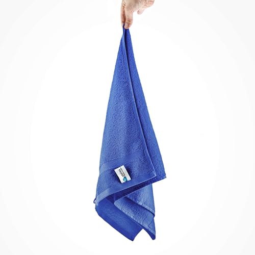 etérea Handtücher 50x100 cm Blau Carli Handtuch Blau 100% Baumwolle Qualitäts Frottierware 500 g/m² Handtuch 50x100 cm Blau von etérea Himmlische Qualität