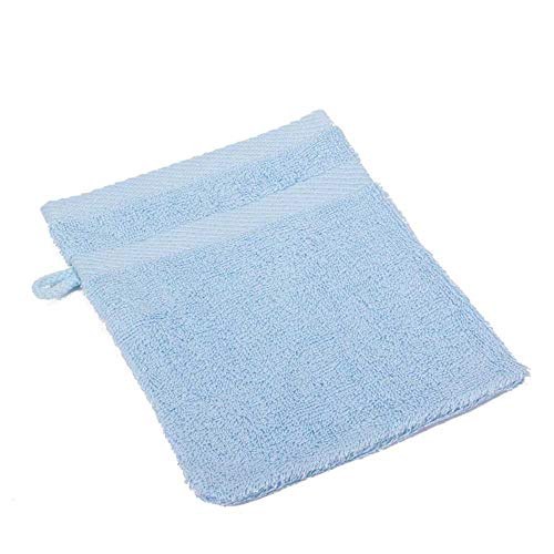 etérea Handtücher 15x21 cm Hellblau Carli Waschhandschuh Hellblau 100% Baumwolle Qualitäts Frottierware 500 g/m² Handtuch 15x21 cm Hellblau von etérea Himmlische Qualität