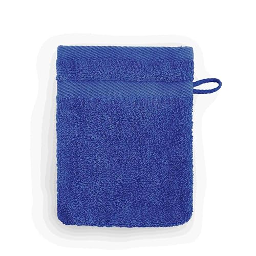 etérea Handtücher 15x21 cm Blau Carli Waschhandschuh Blau 100% Baumwolle Qualitäts Frottierware 500 g/m² Handtuch 15x21 cm Blau von etérea Himmlische Qualität