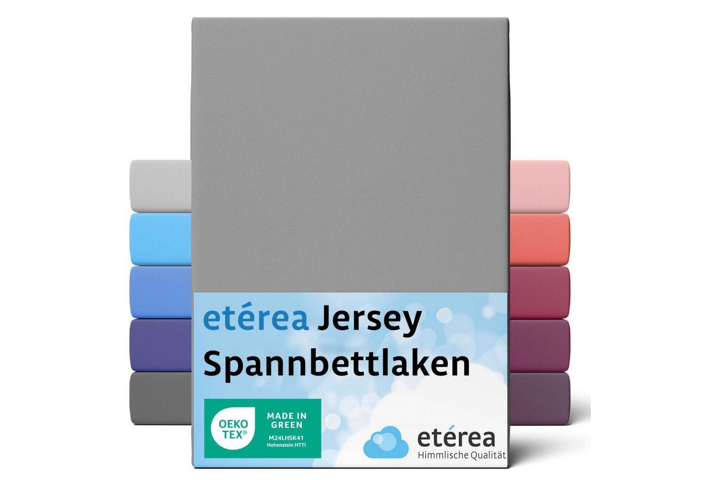 Spannbettlaken etérea Comfort Jersey Spannbettlaken bis Steghöhe, etérea Himmlische Qualität, Jersey, Gummizug: rundum, (1 Stück) von etérea Himmlische Qualität