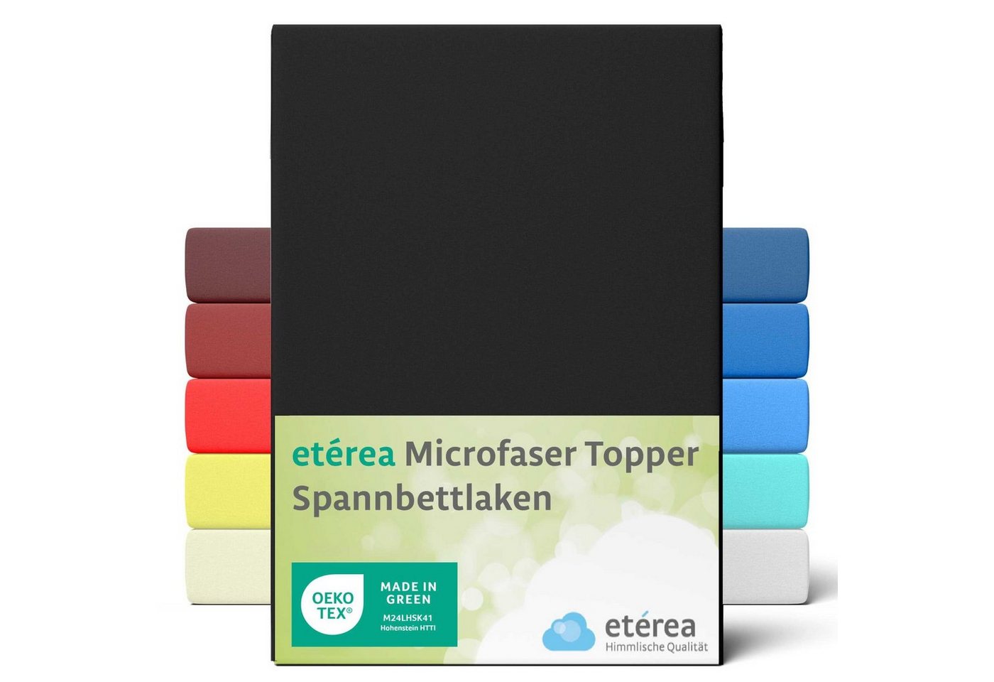 Spannbettlaken etérea Microfaser Topper Spannbettlaken, etérea Himmlische Qualität, Microfaser, Gummizug: rundum, (1 Stück) von etérea Himmlische Qualität