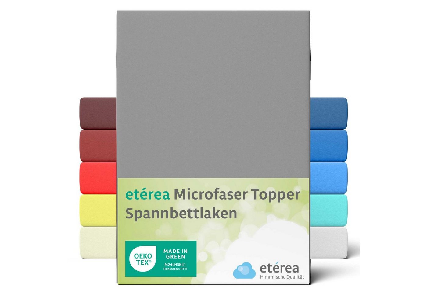 Spannbettlaken etérea Microfaser Topper Spannbettlaken, etérea Himmlische Qualität, Microfaser, Gummizug: rundum, (1 Stück) von etérea Himmlische Qualität