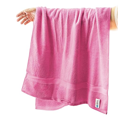 etérea Handtücher 100x150 cm Rosa Carli Badetuch Rosa 100% Baumwolle Qualitäts Frottierware 500 g/m² Handtuch 100x150 cm Rosa von etérea Himmlische Qualität