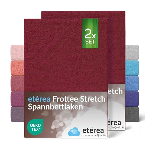 etérea Frottee Spannbettlaken 60x120-70x140 cm Bordeaux für 5-15 cm Steghöhe 80% Baumwolle + 20% Polyester - Oekotex Spannbetttuch Bett Bezug Matratzen - Bettlaken 60x120cm - 70x140cm Rot etérea Frottee Spannbettlaken 60x120-70x140 cm Bordeaux für 5-15 cm Steghöhe 80% Baumwolle + 20% Polyester - Oekotex Spannbetttuch Bett Bezug Matratzen - Bettlaken 60x120cm - 70x140cm Rot von etérea Himmlische Qualität