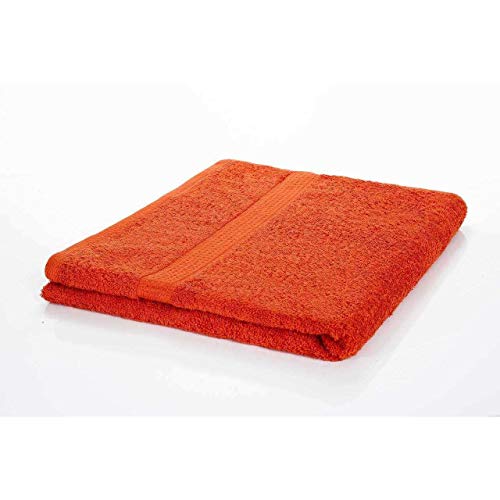 etérea Handtuch Frotteeserie - Duschtuch in Orange, schwere und Flauschige 500 g/m² Qualität, 70 cm x 140 cm von etérea Himmlische Qualität