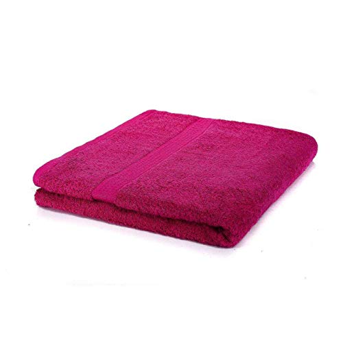 etérea Handtuch Serie Basic Badetuch Duschtuch - 100% Baumwolle und Oeko Tex Standard 100 - weich und saugstark - Qualitäts Frottierware 500 g/m² Farbe: Pink, Größe: 70x140 cm von etérea Himmlische Qualität