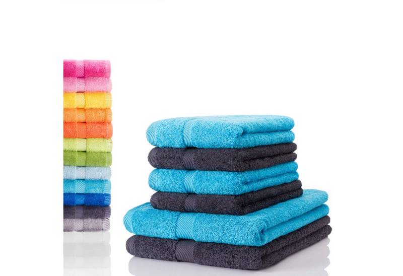 etérea Himmlische Qualität Handtücher etérea Carli 6-teiliges Handtuchset II Eco - fix, Baumwolle (6-St) von etérea Himmlische Qualität