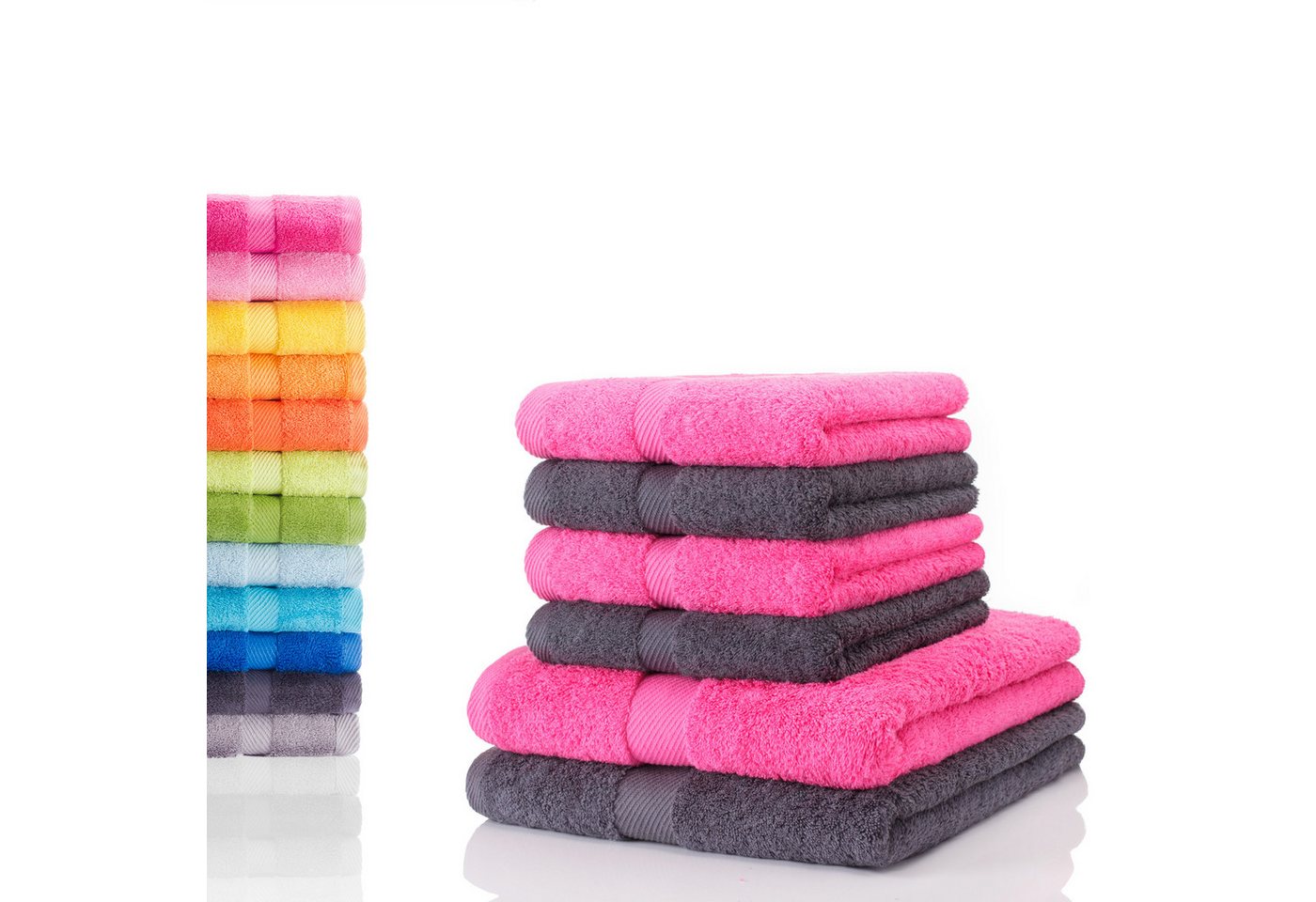 etérea Himmlische Qualität Handtücher etérea Carli 6-teiliges Handtuchset II Eco - fix, Baumwolle (6-St) von etérea Himmlische Qualität