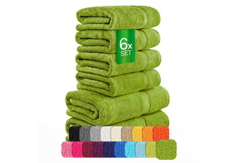 etérea Himmlische Qualität Handtücher etérea Carli 6-teiliges Handtuchset - fix und, Baumwolle (6-St) von etérea Himmlische Qualität