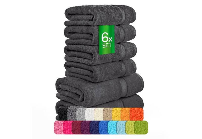 etérea Himmlische Qualität Handtücher etérea Carli 6-teiliges Handtuchset - fix und, Baumwolle (6-St) von etérea Himmlische Qualität