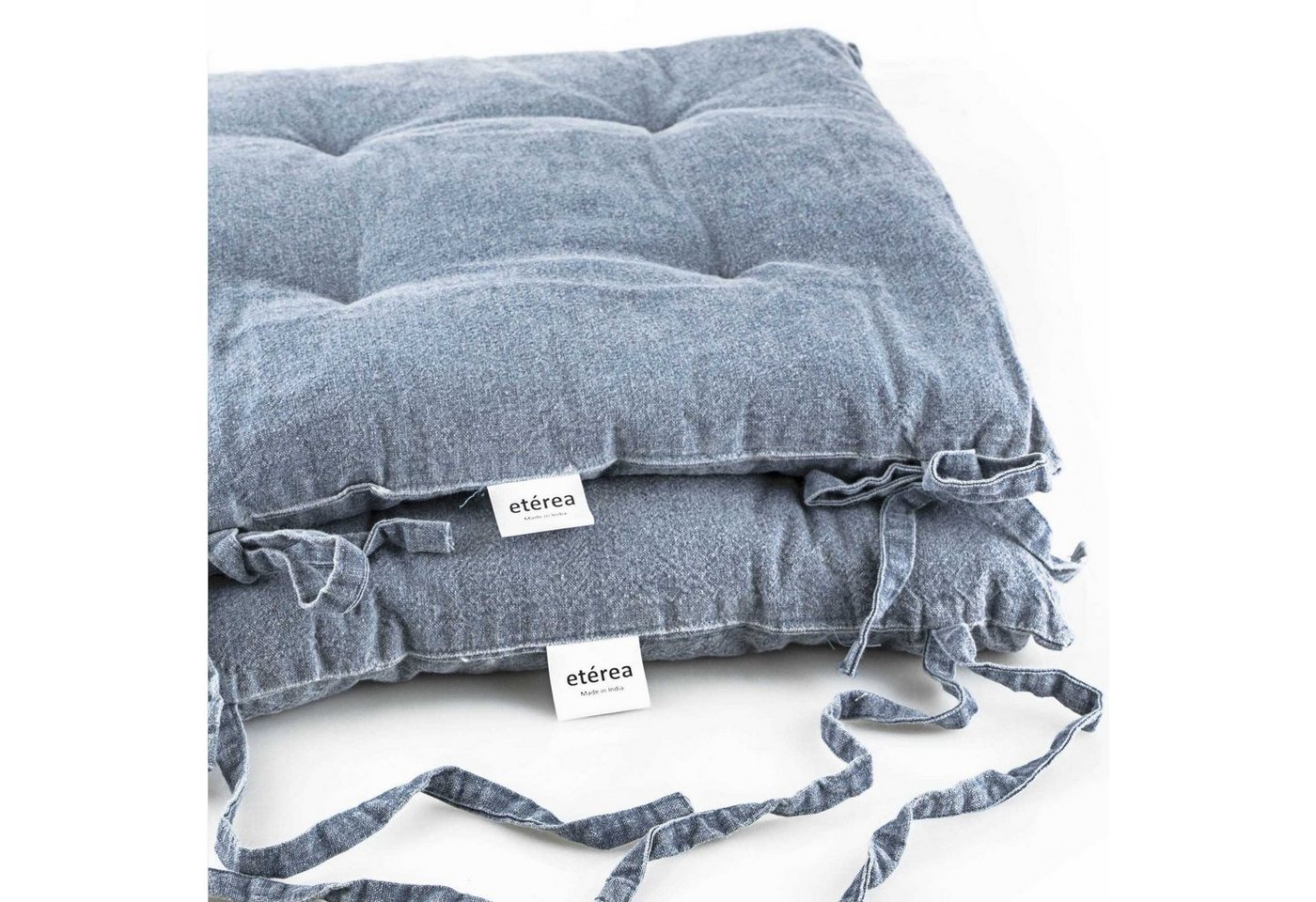 etérea Himmlische Qualität Sitzkissen etérea Stuhlkissen Sitzkisten Denim-Optik Hilda von etérea Himmlische Qualität