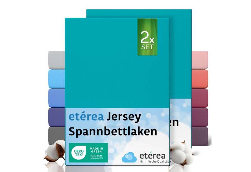 etérea Himmlische Qualität Spannbettlaken etérea Comfort Jersey 2er Set Spannbettlaken, Jersey, Gummizug: rundum, (2 Stück) von etérea Himmlische Qualität