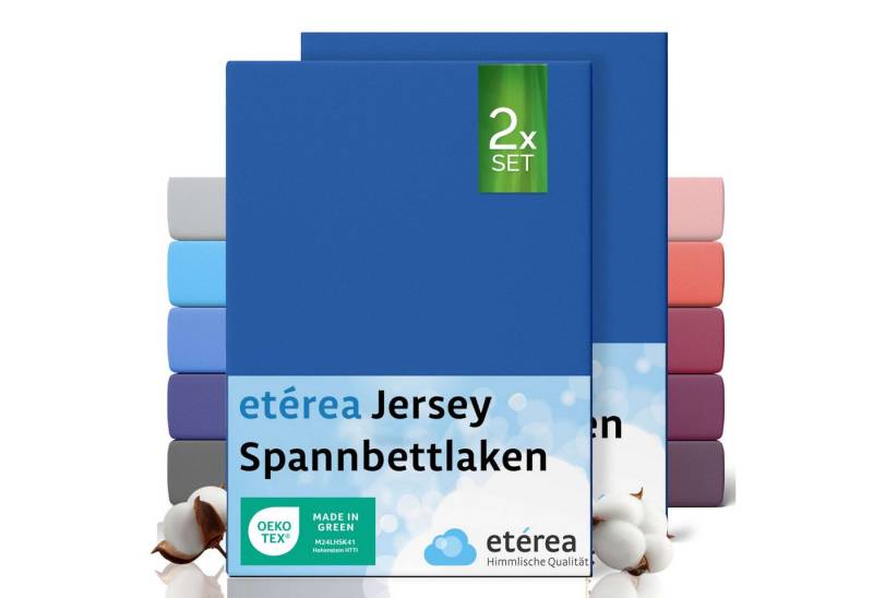etérea Himmlische Qualität Spannbettlaken etérea Comfort Jersey 2er Set Spannbettlaken, Jersey, Gummizug: rundum, (2 Stück) von etérea Himmlische Qualität