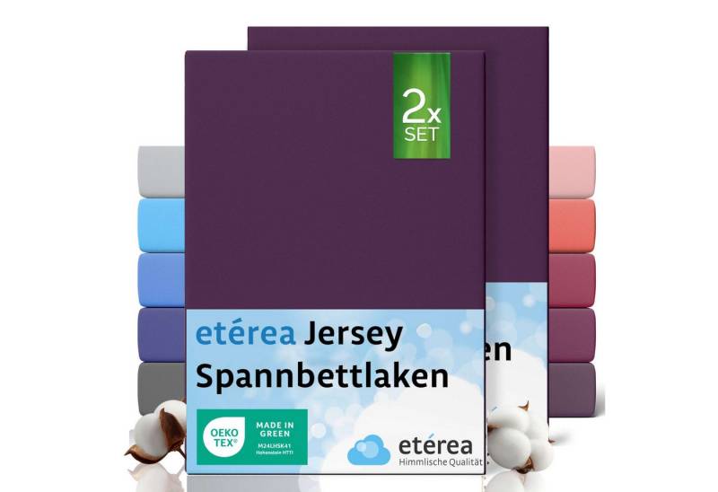 etérea Himmlische Qualität Spannbettlaken etérea Comfort Jersey 2er Set Spannbettlaken, Jersey, Gummizug: rundum, (2 Stück) von etérea Himmlische Qualität
