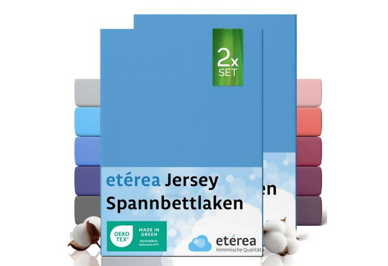 etérea Himmlische Qualität Spannbettlaken etérea Comfort Jersey 2er Set Spannbettlaken, Jersey, Gummizug: rundum, (2 Stück) von etérea Himmlische Qualität