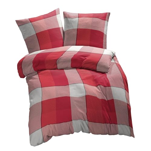 etérea Microfaser Bettwäsche 155x200 2er Set - Ganzjahres Bettbezug - Lola Blumen Bettwäsche-Set mit Kissen 155x200cm + 80x80 cm Kissen - Rot etérea Microfaser Bettwäsche 155x200 2er Set - Ganzjahres Bettbezug - Lola Blumen Bettwäsche-Set mit Kissen 155x200cm + 80x80 cm Kissen - Rot von etérea Himmlische Qualität