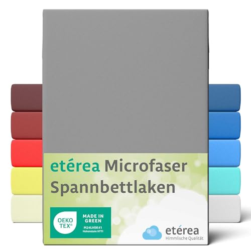 etérea Jersey Spannbettlaken 100x200-120x200 cm Grau für 15-25 cm Steghöhe 100% Microfaser - Oekotex Bettbezug Matratzen Bezug - Bettlaken 100x200cm - 120x200cm Gray etérea Jersey Spannbettlaken 100x200-120x200 cm Grau für 15-25 cm Steghöhe 100% Microfaser - Oekotex Bettbezug Matratzen Bezug - Bettlaken 100x200cm - 120x200cm Gray von etérea Himmlische Qualität