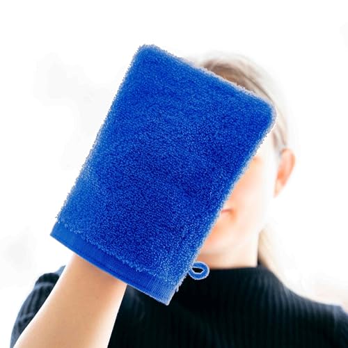 etérea Waschhandschuh 15x21cm Blau Waschhandschuh Avelie 550 GSM - 100% Baumwolle - 15x21 cm Blau von etérea Himmlische Qualität