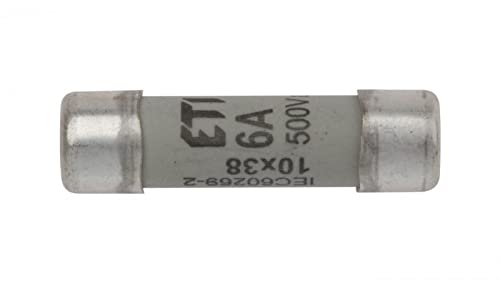 Zylinder-Sicherungseinsatz 10x38mm 6A gG 500V CH10 002620005 eti-polam 3838895581505 von eti-polam