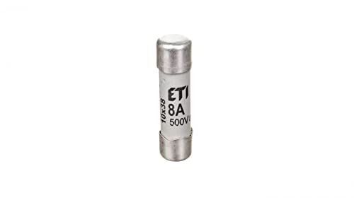 Zylinder-Sicherungseinsatz 10x38mm 8A gG 500V CH10 002620006 eti-polam 5904722974661 von eti-polam