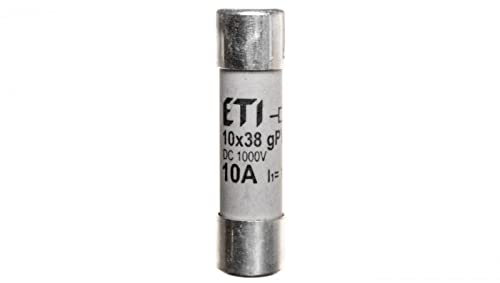 Zylinder-Sicherungseinsatz PV 10x38mm 10A gPV 1000V DC CH10 002625105 eti-polam 5904722996526 von eti-polam