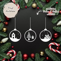Aufkleber Fensterdeko Weihnachten Christbaumkugeln 3Er Set Aufkleber Fensterdeko Weihnachten Christbaumkugeln 3Er Set von etiquetti