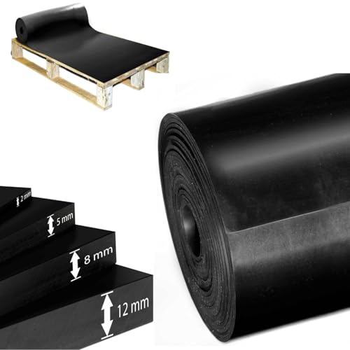 ETM SBR Gummimatte 120 x 50 cm. 5 mm - Meterware - Schwarz & Glatt - Bautenschutzmatte Antirutschmatte Gummi Boden Matte - Bodenbelag Gummiplatte Gummistreifen ETM SBR Gummimatte 120 x 50 cm. 5 mm - Meterware - Schwarz & Glatt - Bautenschutzmatte Antirutschmatte Gummi Boden Matte - Bodenbelag Gummiplatte Gummistreifen von etm