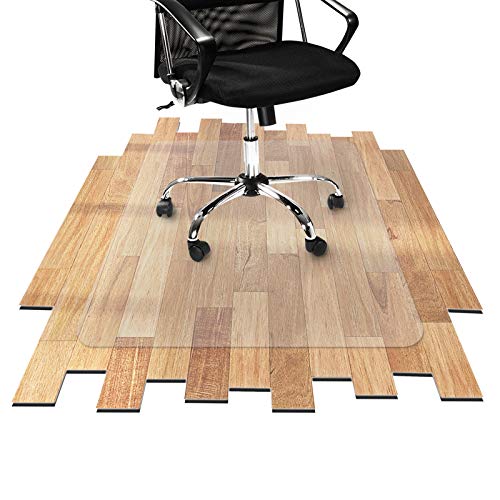 PVC-Bodenschutzmatte, Bürostuhl-Unterlage für harte Böden, mehrere Größen, transparent, von etm®, transparent von etm