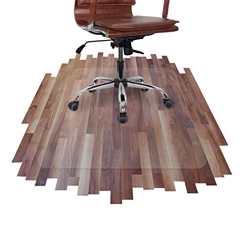 etm® Bürostuhlunterlage - 114x120 cm - transparente Bodenschutzmatte für Laminat, Parkett, Fliesen und Hartböden von etm