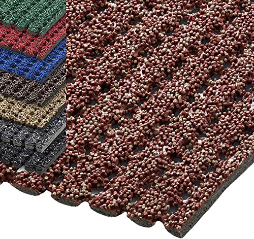 etm® Sicherheitsmatte gegen Glätte | rutschfeste Granulat Beschichtung | deutsches Qualitätsprodukt | 120 cm Breite | viele Farben und Längen (10 m Länge, Terra) von etm