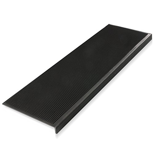 etm® Stufenmatte Santiago | 5 er Sparpack | rutschhemmende Gummistufenmatte für den Außenbereich | 25 x 75 cm von etm