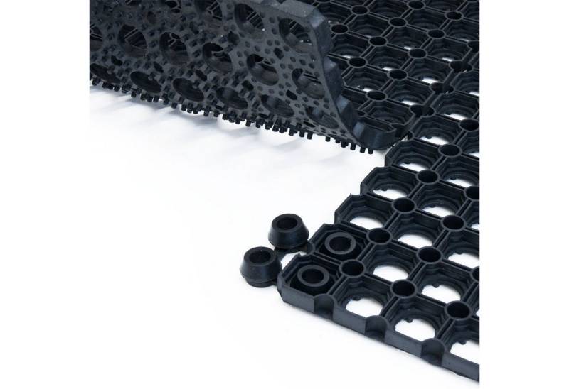 etm Fußmatte Verbinder für Ringgummimatten mit kleinen Löchern, rechteckig, 10er-Set etm Fußmatte Verbinder für Ringgummimatten mit kleinen Löchern, rechteckig, 10er-Set von etm